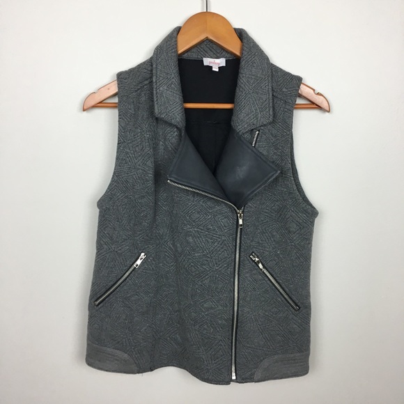 Pixley Jackets & Blazers - Stitch Fix Pixley gray textured Moto vest